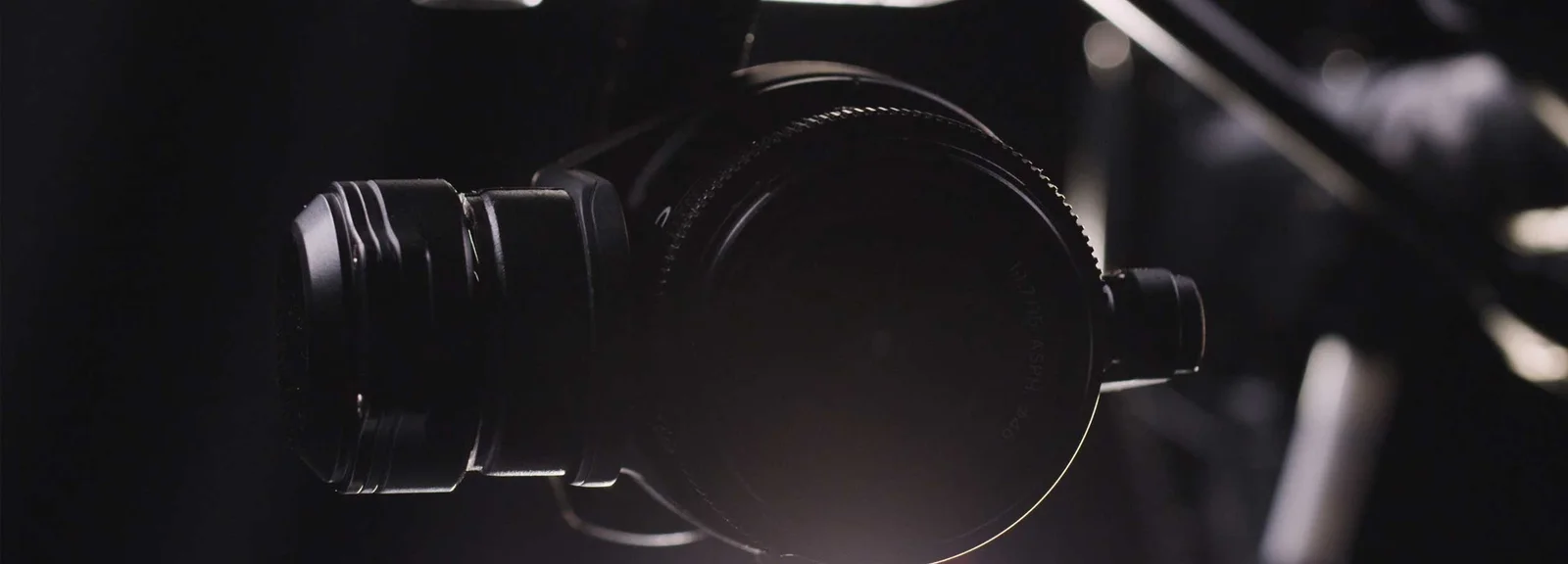 Professional drone camera used for aerial photo and video